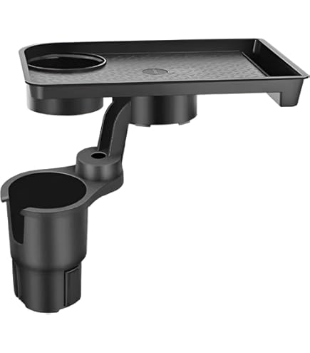 Amazon | 車用カップホルダートレイ 車用 トレイテーブル ドリンク
