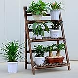 Plant shelf フラワーラック木製フラワーラック防腐材木製フラワーラックマルチシェルフ屋内フラワーラックバルコニーフラワーラックフラワーポット収納ラック Flower racks ( サイズ 