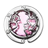 TOOGOO ( R ) hollowed-out Decorラウンド財布フックハンガー折りたたみハンドバッグ表ホルダーブルー ピンク 126911A4