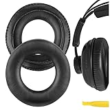 Geekria イヤーパッド QuickFit 互換性 パッド Superlux HD681, HD668B, HD669, HD660, HD662, HD440, HD330, HD681F, HD681 EVO ヘッドホンに対応 パッド イヤー/イヤーカップ (プロテインレザー/ブラック)