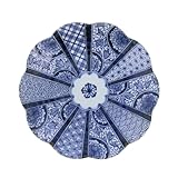 EAST table(イーストテーブル) 大皿 24cm 紺青華 和食器 日本製 レンジ対応 食洗機対応 23-047