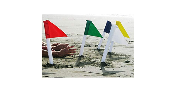 Amazon ビーチフラッグの旗 5色セット 海 ビーチ 競技 ビーチボール おもちゃ