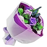 フレグランス シャボンフラワー ブーケフラワー 花束 FPP-806 (パープル)