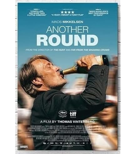Amazon.co.jp: 【フレーム付-黒-】 映画ポスター アナザーラウンド