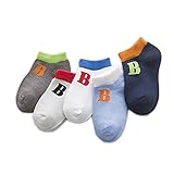 [インソミラ] InSomila 夏 子供のソックス 綿 子供靴下 キッズ ソックス 薄型 5足 セット 女の子 男の子 ベビー シンプル カラー 柔らかい (L)