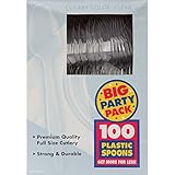 Amscan Plastic Spoons, Clear, 100 Per Package [並行輸入品]
