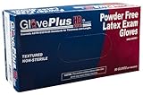 AMMEX - GPLHD88100 - Heavy Duty Latex Gloves - Disposable Powder Free Industrial 12 Mil XLarge Blue 