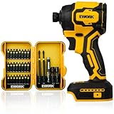 EWORK18V インパクトドライバー マキタ・EWORKバッテリー対応・小型軽量化・ブラシレスモーター・電動インパクトドライバー 最大トルク260N・m + ドリルビットセット 29本セット・ LED4個、蓄電池・充電器別売
