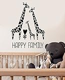 Largeビニール壁デカールGiraffe Family Nursery子供の部屋インテリアステッカー( ig3532 ) XL 45 in X 60 in