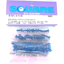 Amazon | スクエア (Square) タミヤ TT-02 チタン&ブルーヘックスビス