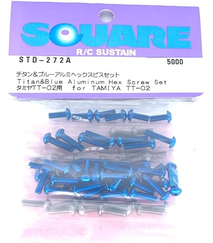 Amazon | スクエア (Square) タミヤ TT-02typeSRチタン&ブルーヘックス