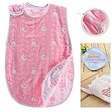 6重ガーゼ 高品質 ふわふわ 肌触り抜群 スリーパー めくれ防止 ボタン開閉式 寝袋 ヘッジホッグ ピンク 40*60 cm