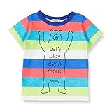ブランシェス（branshes） マルチボーダークマプリント半袖Tシャツ【ブルー/（01）80cm】