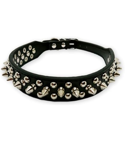 Amazon | 犬の首輪 スタッズ ワイルド トゲトゲ ペット首輪 耐久性