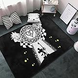 キングダムハーツ カーペット 長方形 ラグマット ラグ 絨毯 夏用 防ダニ 抗菌 防音 防臭 ふわっと手触り おしゃれ 優しいフランネルラグ 床暖房対応 洗える 滑り止め付 アニメ グッズ キャラクター 100 × 150 cm