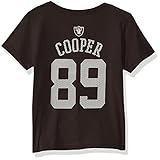 NFL幼児用Amari Cooper Oakland Raiders Mainliner Name & Number半袖Tシャツ、黒、3 Tall