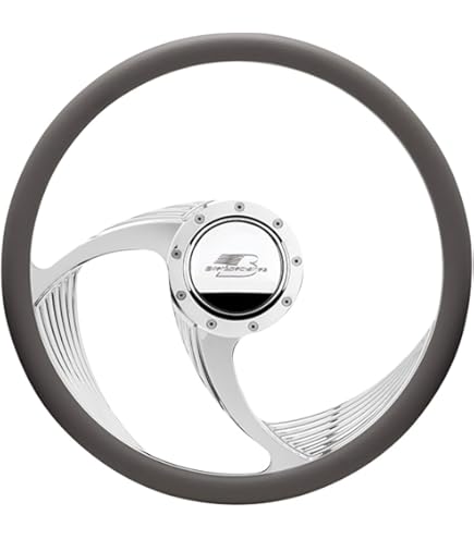 ビレットステアリング　ハーフレザー Billet Specialties Steering Wheels Fast Lane