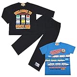 プラレール パジャマ PLARAIL 2TOPS 天竺スウェット パジャマ キッズ 男の子 ボーイズ 【YP】fo-2top04 120cm ブラック