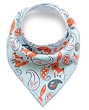 Morninggold ベビー ビブ 赤ちゃんのためのコットン制 三角 よだれかけ 無地 バンダナ型 (HML109)