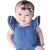 Karchi 子供服 子供オールインワン ベビー連体服 レース無地袖無しロンパース　 ガールズ 女の子用　普段着 カジュアル 可愛い 春夏　ダークブルー (100)