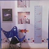 Kids Decor Multi-Layer Borders Height Growth Chart Handpainted Look [並行輸入品]