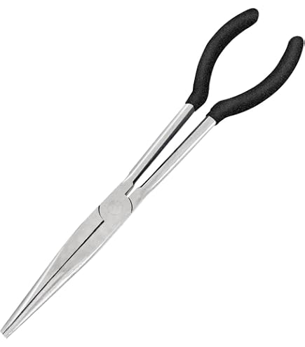 Faithfull Double Jointed Long-Reach Long Nose Pliers - 335mm (13 Inch), Blue Handles - View #7