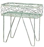 azi-azi ハンドメイド アイアンプランター グリーン