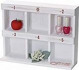 天然木の アンティーク コレクションシェルフ ホワイト