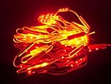 [SSLIGHT] KR3 100Pcs 15m 3LEDモジュール 5050SMD 完全防水 IP68 Red 12VDC