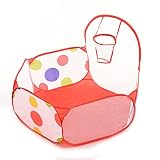 Welecom(TM) Ball Pit Play Tent With Basketball Hoop for Outdoor and Indoor, 1 Pcs, 47.63*28.74*17.71