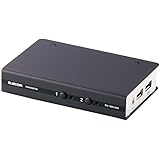 エレコム KVMスイッチ pc切替機 USB DVI スピーカー 2台 KVM-DVHDU2