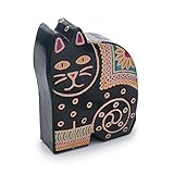 " Kitty "フェアトレードハンドメイドレザーコインバンク