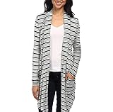 HyBrid & Company レディーズ レディース着物カジュアルオープンフロントドレープロングカーディガンポケット付き 2Xプラス マルチカラー