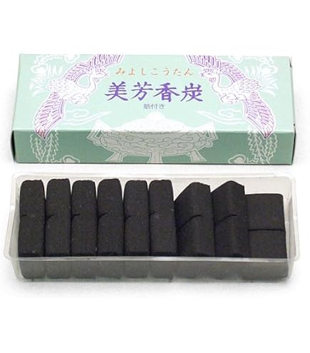 Amazon.co.jp: 松栄堂の香炭 みやこ炭 A小48粒 赤箱 #750111 : ホーム