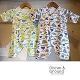 OCEAN&GROUND（オーシャンアンドグラウンド） コンビ肌着 CLOUD CLOUD (60) 60cm,BL：ブルー