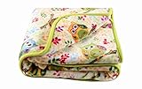 LittleBees Newborn Toddler Soft Quality Baby Blanket (Single Layer, Green Owl) by Little Bees