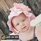jamie rae hats(ジェイミーレイハット)　サンハット　ＺＩＰ袋入り (Mサイズ・内寸約48cm, ペールPKｘピンクホワイトピオニー)