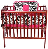 ベビードール寝具ゼブラMinkyクレードル寝具セット、ピンク