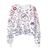 長袖Tシャツ レディース Kukoyo　春秋冬　猫　クマ　動物柄プリント　フルーツ　ロングスリーブ　カットソー 短め丈　上着 トップス　レーニングウェア　スウェット　薄手　ファッション カジュアル　柔