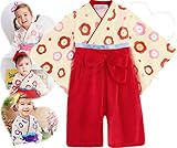 (ハニーブロッサム) HONEY BLOSSOM ベビー 【 きもの風 和装 カバーオール 】 高品質 柔らか 綿100% 女の子 赤ちゃん ベビー服 初節句 ひな祭り お食い初め 御百日祝い お正月