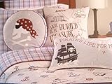 Max Studio Kids Reversible Pirate Theme and Plaid Quilt Twin [並行輸入品]