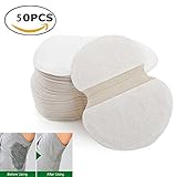 YUANSHOP1 わき汗パット さらさら あせジミ防止 汗取りパット 防臭シート 大きめ (50枚入れ)