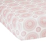 Lambs & Ivy Classic Pink Collection Medallion Fitted Crib Sheet by Lambs & Ivy