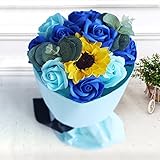 Yobansa 造花 フレグランス ソープフラワー プレゼント 花束 石鹸 薔薇 枯れない 花 バラ ブーケ プレゼント 結婚祝い 誕生日 母の日 父の日 定年祝い 還暦祝い 新築祝い 送別会 メッセ