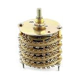 uxcell ロータリースイッチ ダイヤシャフト6mm バンドチャンネルセレクタ 4P23T