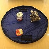 Large TidyバッグKids Rugポータブル折りたたみ式子供用おもちゃストレージ巾着バッグ