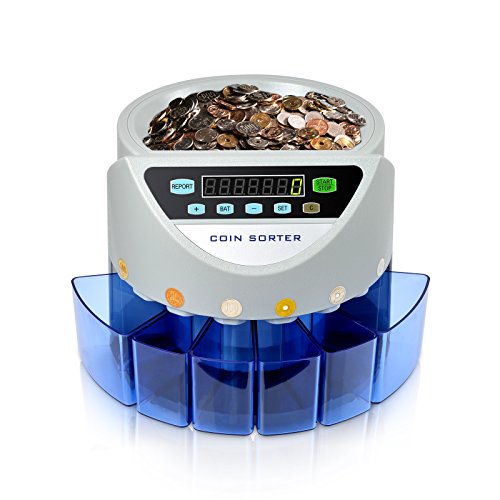 Hoomya 日本硬貨専用 270枚/分 高速コインカウンター 自動計算 硬貨