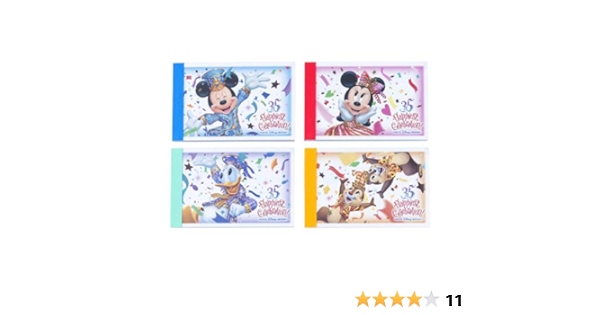 Amazon ミッキー フレンズ パークチケットデザインメモセット 35周年 グランドフィナーレ ディズニー お土産 東京ディズニーリゾート限定 アニメ 萌えグッズ 通販