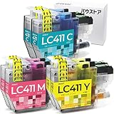 バウストア Brother LC411C シアン LC411M マゼンタ LC411Y イエロー 互換インクカートリッジ 6個 DCP-J928N DCP-J926N DCP-J528N DCP-J526N DCP-J915N DCP-J914N DCP-J1800N MFC-J905N MFC-J904N MFC-J939DN MFC-J939DWN MFC-J739DN MFC-J739DWN