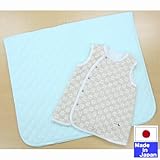 スリーパー(雪柄）＋発熱保温敷きマット　70×120ｃｍ　『あったかセット3』(グリーン) 【日本製】